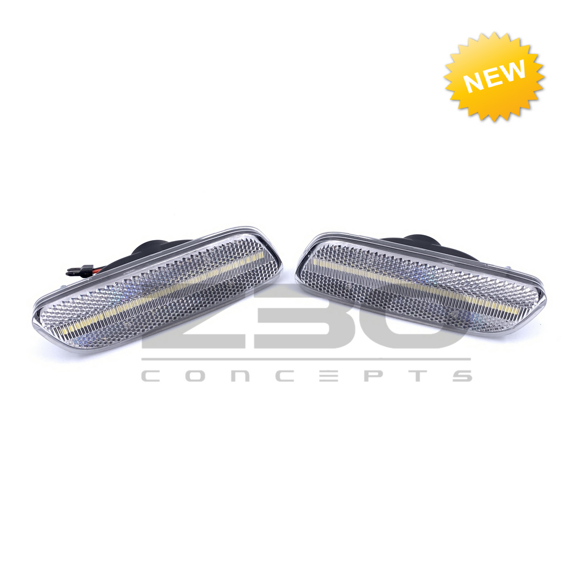 thumbnail image 2 of Z30 Concepts LED Side Markers For Lexus SC300/SC400 & Toyota Soarer – Clear Lens, 6000K White 2 of 3