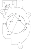 6.5" Front Door Speaker Mount Adapters for SC300 SC400 Soarer