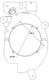 6.5" Front Door Speaker Mount Adapters for SC300 SC400 Soarer