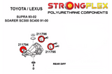 Rear Differential Polyurethane Bushing Kit for SC300/SC400/Soarer (Road)