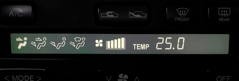 Tanin Auto Climate Control LCD Screen for Soarer (Black)